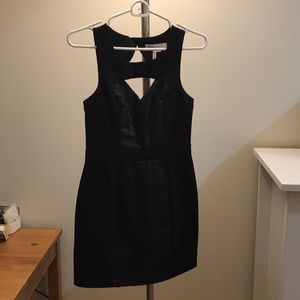 BCBGeration sequin dress w unique cuts size 4